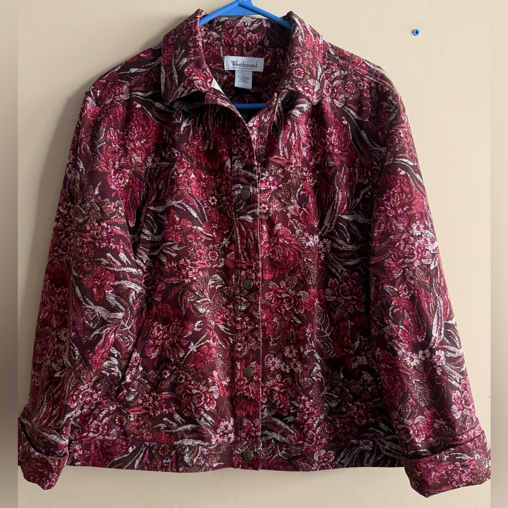 Westbound  Floral Jacket
Size Large ( Oversized )